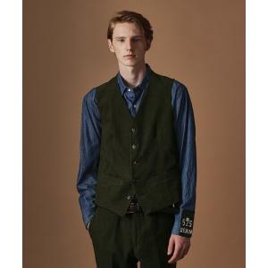 スーツ ベスト 「Sサイズ〜」ドビーキャラメルコールベスト