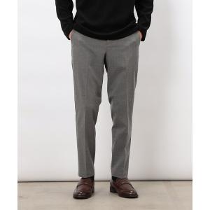 スラックス 「スマートベーシックパンツ」両面起毛 ストレッチツイル テーパードスラックス メンズ