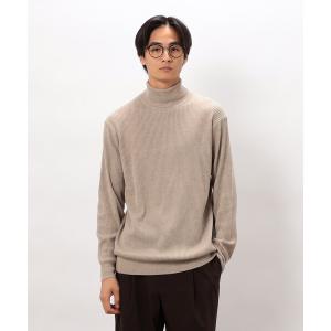 セーター ニット 日本の色 リブタートルニット メンズ