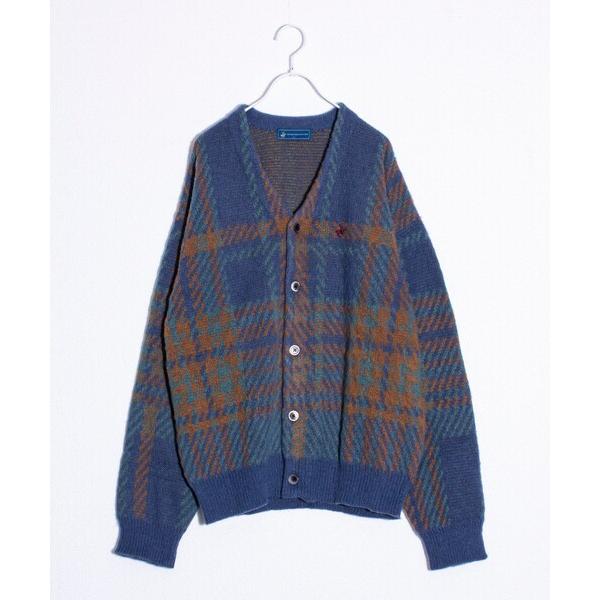 カーディガン 「実績品番/UNISEX/別注柄あり」「BHPC」モヘヤタッチニットカーディガン メン...