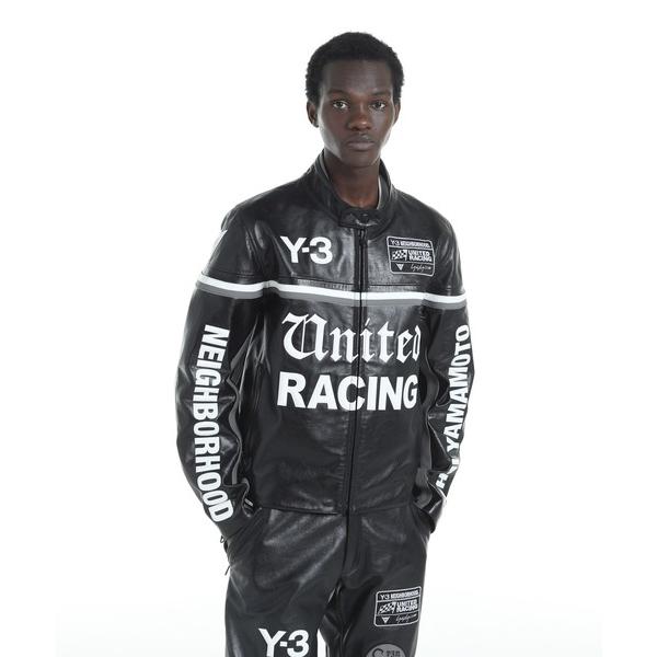ブルゾン アウター Y-3 NBHD LEATHER RACER JACKET メンズ レディース