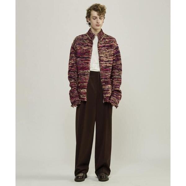 カーディガン Mix yarn drivers knit メンズ