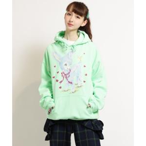 パーカー Heartful Bambi パーカー レディース