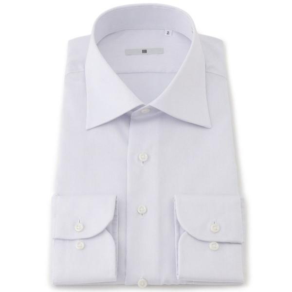フォーマル シャツ 「形態安定」「長袖」「SILVER LINE」ワイドカラーワイシャツ メンズ