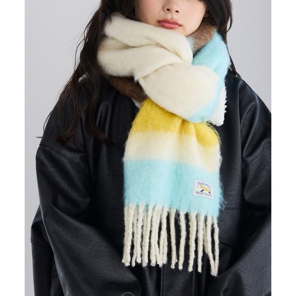 マフラー ストール PENNEYS/ペニーズ 別注 THE FOX ロゴタグ ボリューム ボーダーマ...