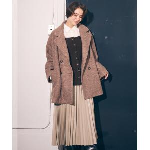 スカート 合成皮革プリーツスカート