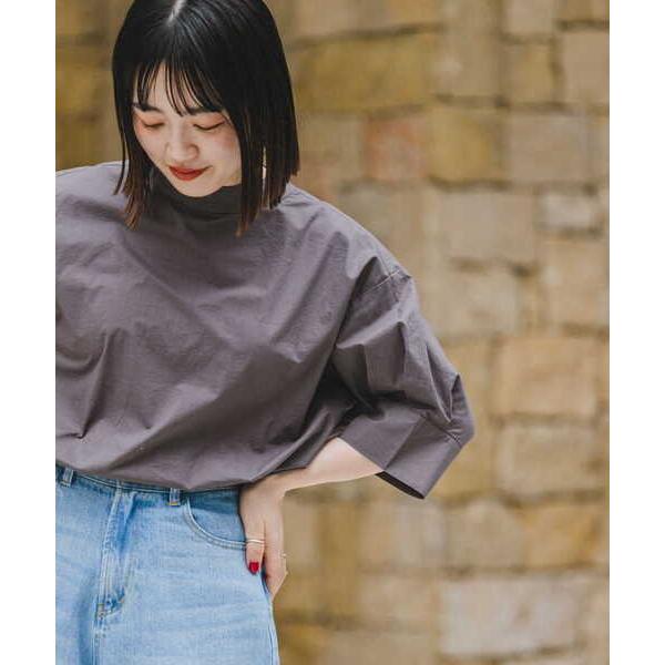 「ITEMS URBANRESEARCH」 7分袖ブラウス FREE チャコールグレー レディース