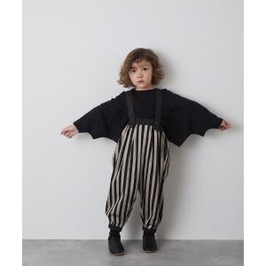 パンツ サスペンダー付きストライプバルーンシルエットパンツ キッズ 子供服 男の子