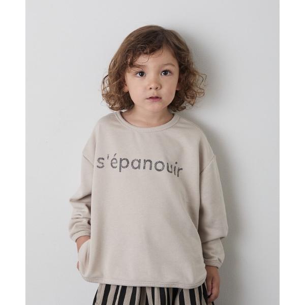 tシャツ ロゴプリントミニ裏毛プルオーバー キッズ 子供服 男の子 女の子