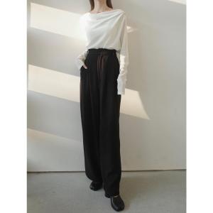 パンツ ブークレタックパンツ / ブラック レディース