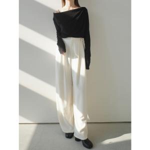パンツ ブークレタックパンツ / アイボリー レディース