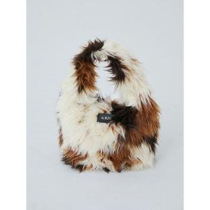 トートバッグ Long Fur Egg Tote/ロングファーエッグトートバッグ レディース