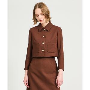 ジャケット テーラードジャケット ESTNATION / ショートジャケット レディース