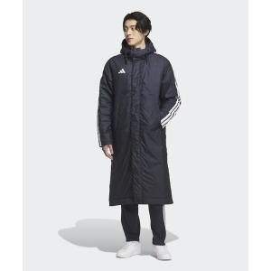ダウンジャケット ダウン スリーストライプス ルーズフィット ロング ボアコート / アディダス adidas メンズ｜ZOZOTOWN Yahoo!店