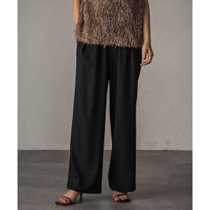 パンツ ナチュラルストレッチイージーワイドパンツ「手洗い可能」 レディース