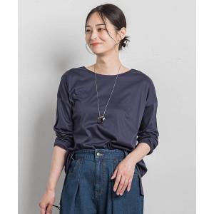 tシャツ 「WEB限定」汗じみ防止スムースロングTシャツ 「洗える／接触冷感」 レディース