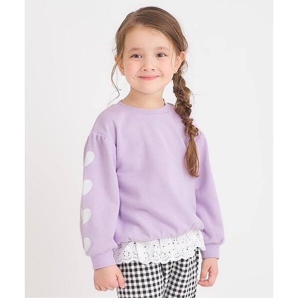 トレーナー  「WEB限定」袖モチーフトレーナー/7days Style_ジュニア対応 キッズ 子供...