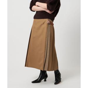 スカート 「別注」「O’NEIL of DUBLIN」チェック コンビ スカート