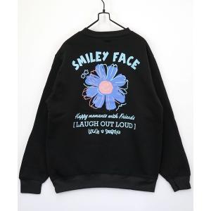 トレーナー スウェット 「GROOVY STORE」デザインプリント裏起毛トレーナー メンズ レディース