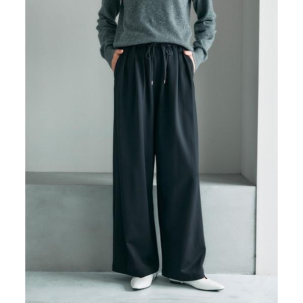 パンツ タックドロストイージーパンツ レディース