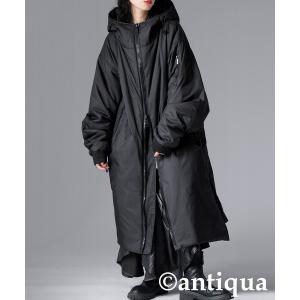 タグ付き新品未使用　アンティ異素材ロングコート　レア　デシグアル好きな方にも antiqua（アンティカ） コート アウター 異素材切替 ジャケット