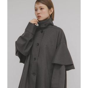コート アウター フリルディティールフレアジャケット レディース