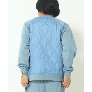 トレーナー スウェット 裏毛 キルト切替スウェット(M1) メンズ レディース