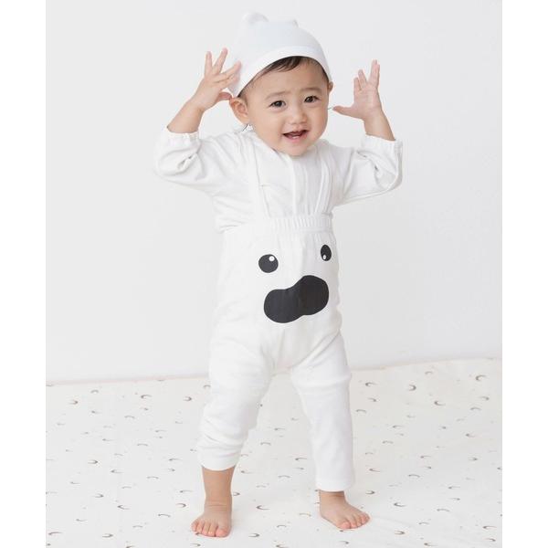 ベビー なりきりサロペット＆帽子セット 「おばけ かぼちゃ こうもり」