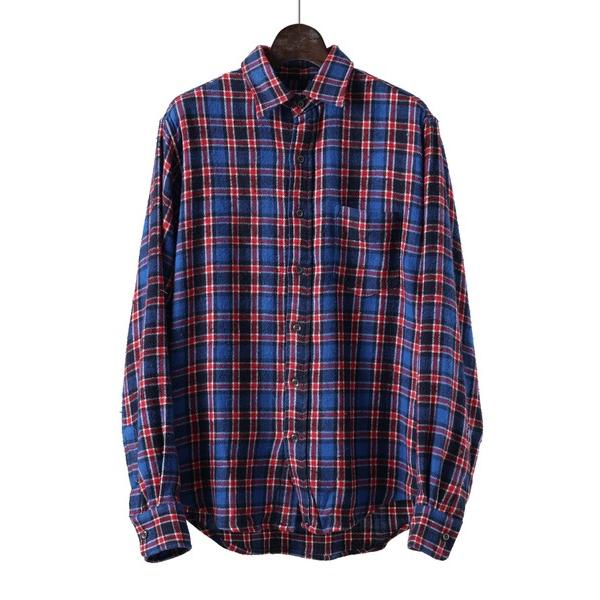 シャツ レギュラーカラー ネルシャツ/チェックシャツ/レギュラーフィット メンズ レディース