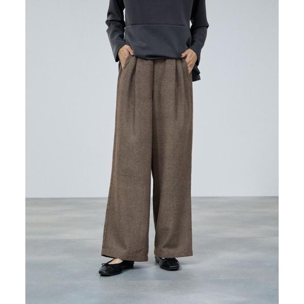 パンツ milli de l'air オーセンティックツィードタックパンツ レディース