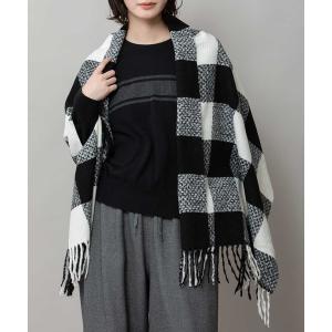 ストール マフラー バッファローチェックストール レディース