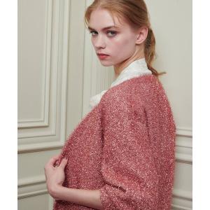 カーディガン 「LOULOU WILLOUGHBY」フィルムラメミドルカーディガン レディース｜ZOZOTOWN Yahoo!店