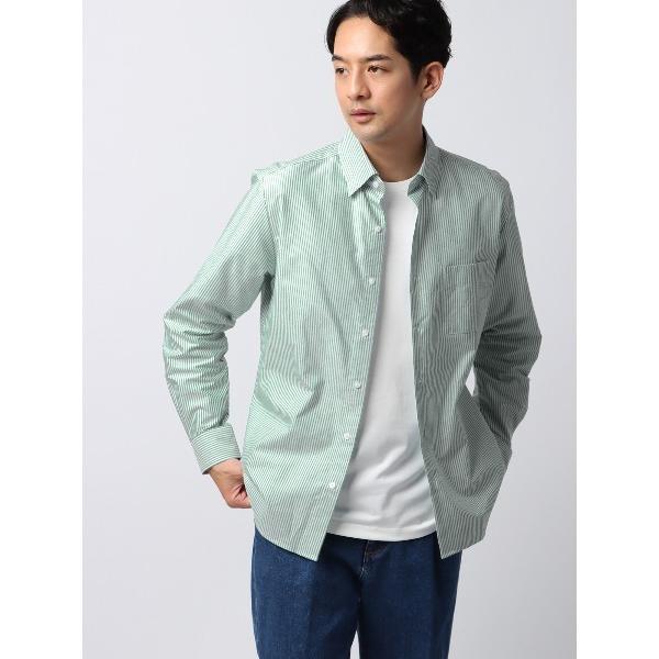 シャツ 隠しボタンダウンカラーシャツ 長袖 ノンアイロン ポリエステルオックス メンズ