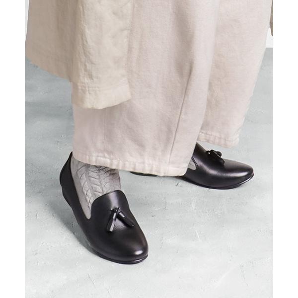 スリッポン アールドット S14C タッセルフラットシューズ レディース