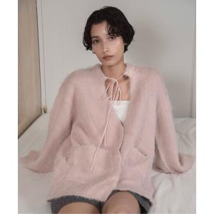 カーディガン fluffy soft touch knit cardigan / フラッフィーソフトタッチニットカーディガン レディース