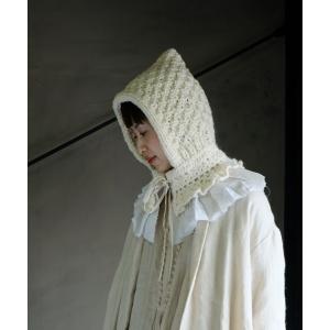 ネックウォーマー スヌード 手編みのバラクラバ レディース