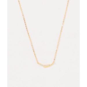 ネックレス 「blatto 925silver」シルバー925 曲線デザインジルコニアネックレス esm-necklace-23-26