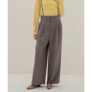 スラックス パンツ B7 / shoulder wide pants(ショルダーワイドパンツ) レディース