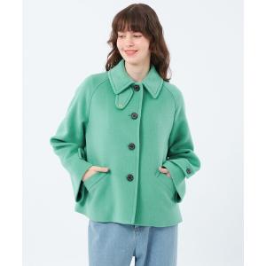 ステンカラーコート コート 「WELBURY SHORT（ウェルベリーショート）」ウールメルトン レディース｜ZOZOTOWN Yahoo!店