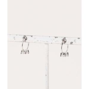 ピアス 「blatto 925silver」シルバー925 シンプル一粒ジルコニアフープピアス esm-pierce-27-21 メンズ レディース