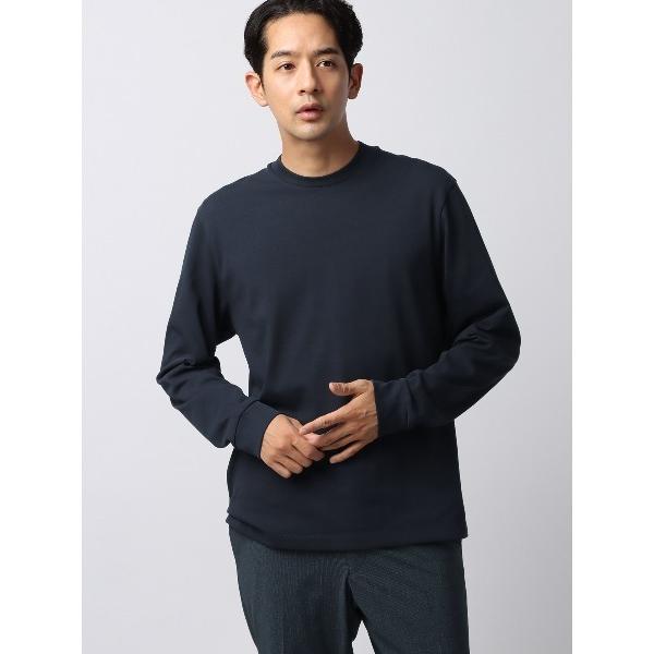 tシャツ Tシャツ 長袖 ウォッシャブル プレーティング天竺 無地 メンズ