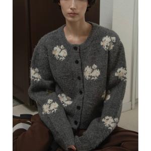 カーディガン flower nuance cardigan / フラワーニュアンスカーディガン レディース