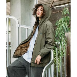 ナイロンジャケット 限定展開 リラックスフィット ナイロン フリース リバーシブル フーディ ジャケット メンズ