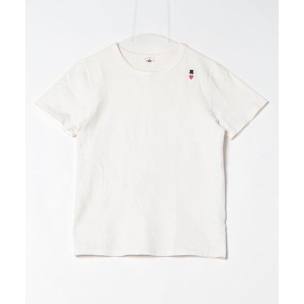 「BOHEMIANS」 ワンポイント半袖Tシャツ S ホワイト レディース