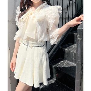 「Rmine」 半袖ブラウス FREE ホワイト レディース