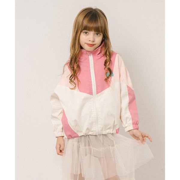 ブルゾン ジャンバー アウター ワンポイント配色アノラックパーカー キッズ 子供服 男の子 女の子