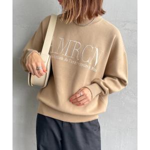 ニット セーター 「MICA＆DEAL/マイカアンドディール」 AMERICANAxMICA ロゴ刺繍ニット レディース