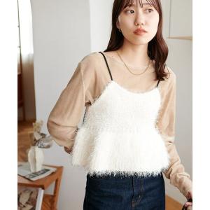 ニット セーター 「WEB限定」フェザーペプラム...の商品画像