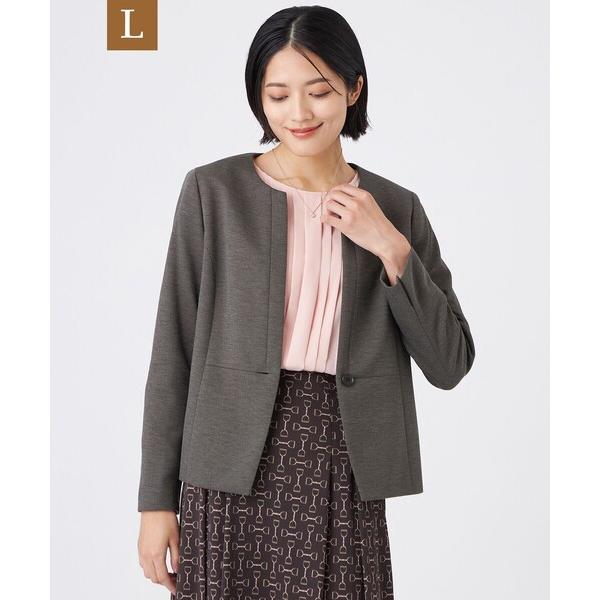 ジャケット ノーカラージャケット 「L」「美シリーズ・セットアップ対応・ウォッシャブル」プレミアムジ...