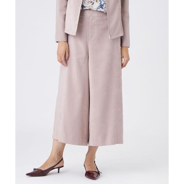 パンツ 「ウォッシャブル」ストレッチスエードパンツ レディース